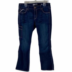 Ariat Rebar Hallow Mid-Rise Women's Boot Cut Jeans Size 32 R